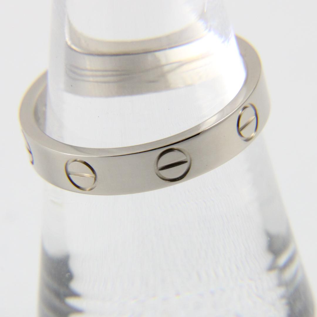 【磨き済み】 カルティエ ミニラブリング　K18　ホワイトゴールド　11号