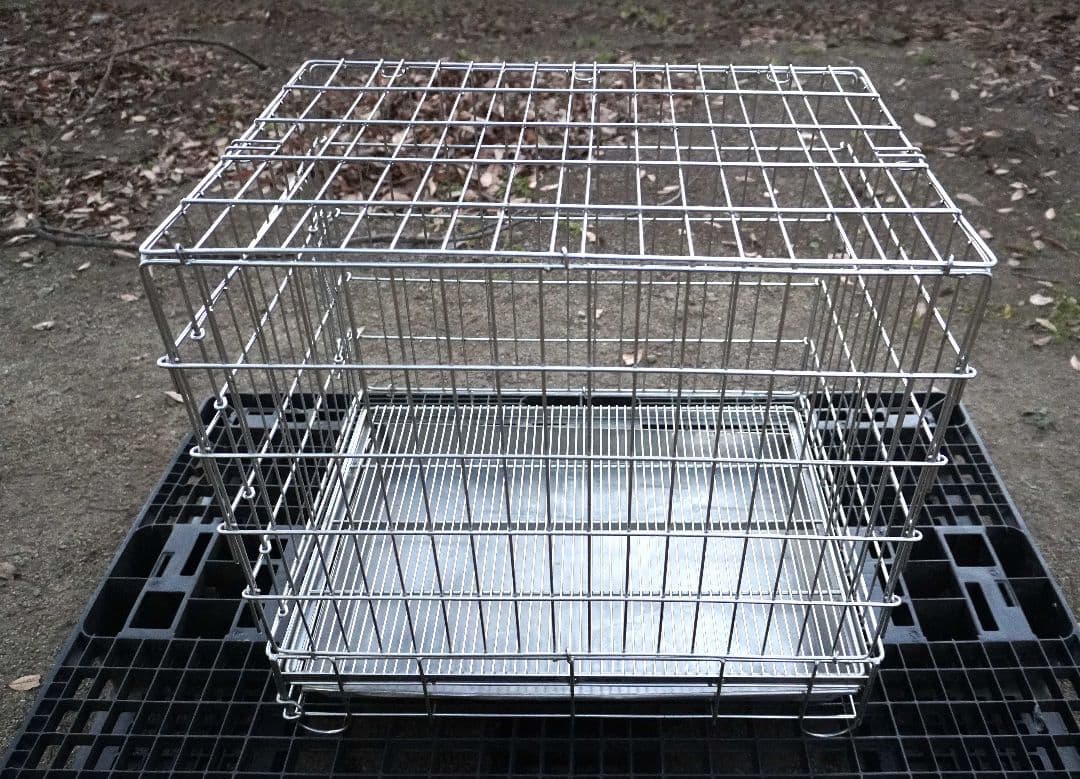 小型犬用 ステンレスケージ ハチコウ Mサイズ フロントオープンの通販