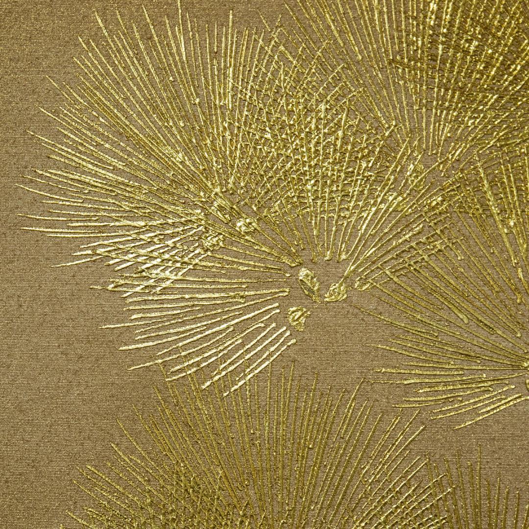 掛軸-1411 西山観修 松寿 共箱 金刺繍作品