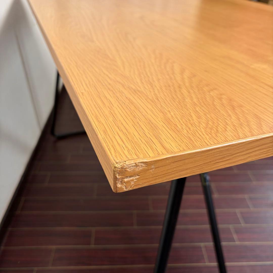 無印 折りたたみテーブル オーク材 ダイニングテーブル ワークテーブル 作業台