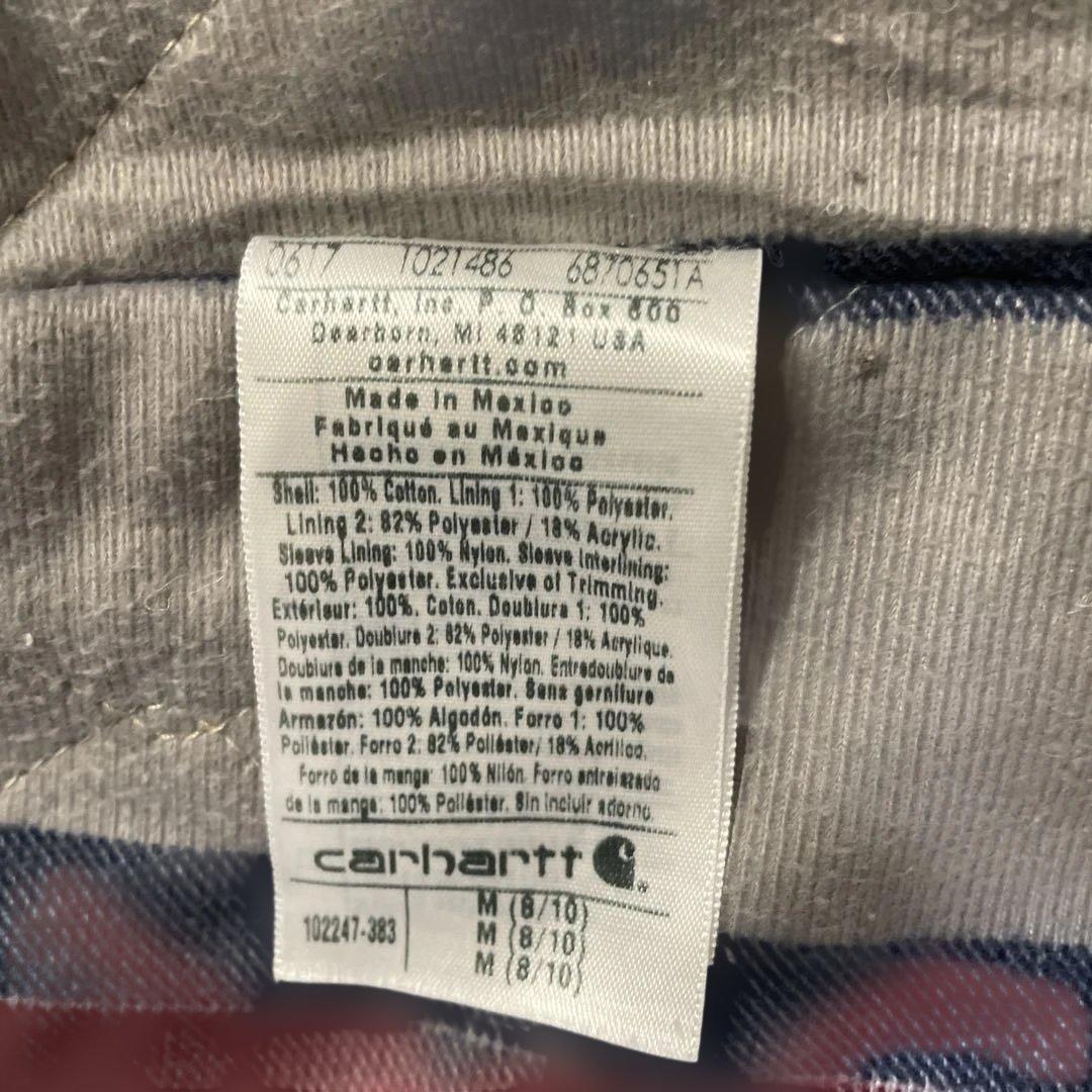 ド*君様 メキシコ製 Carhartt ダックジャケット モスグリーン サイズM