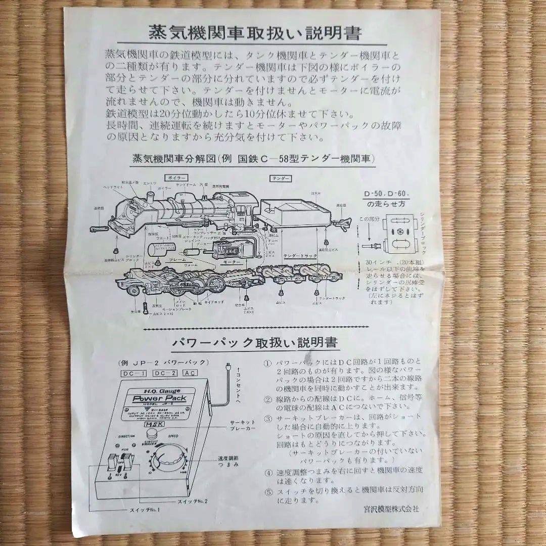 宮沢模型 C58203 蒸気機関車 HOゲージ【ジャンク品】