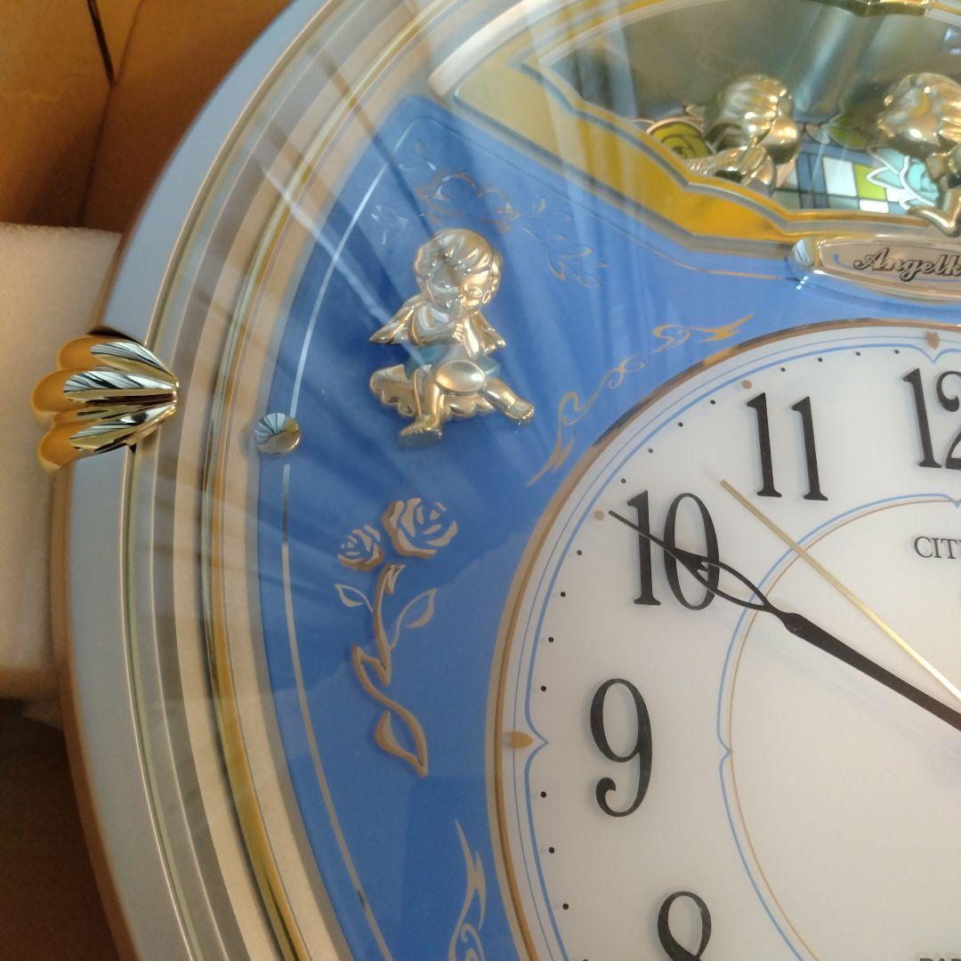 ✨️未使用級✨️ シチズン エンジェルキス 電波掛け時計 6曲入り 4MN404