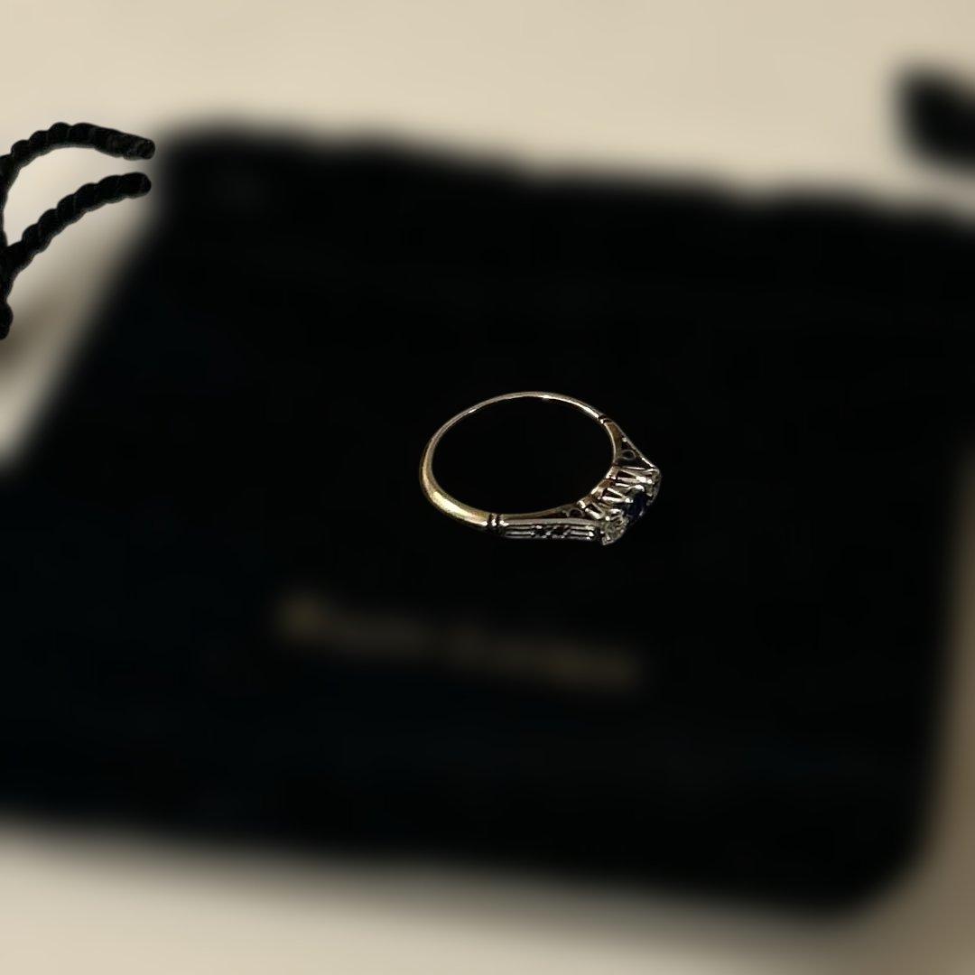 【レア美品】Ralph Lauren ゴールドストーンリング イギリス