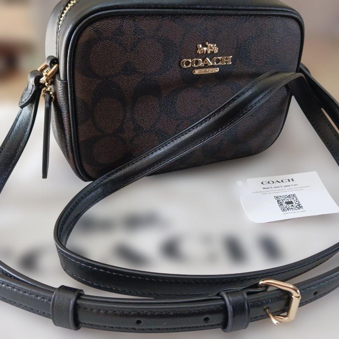 新品未使用COACH ショルダーバッグ ブラウン/ブラック