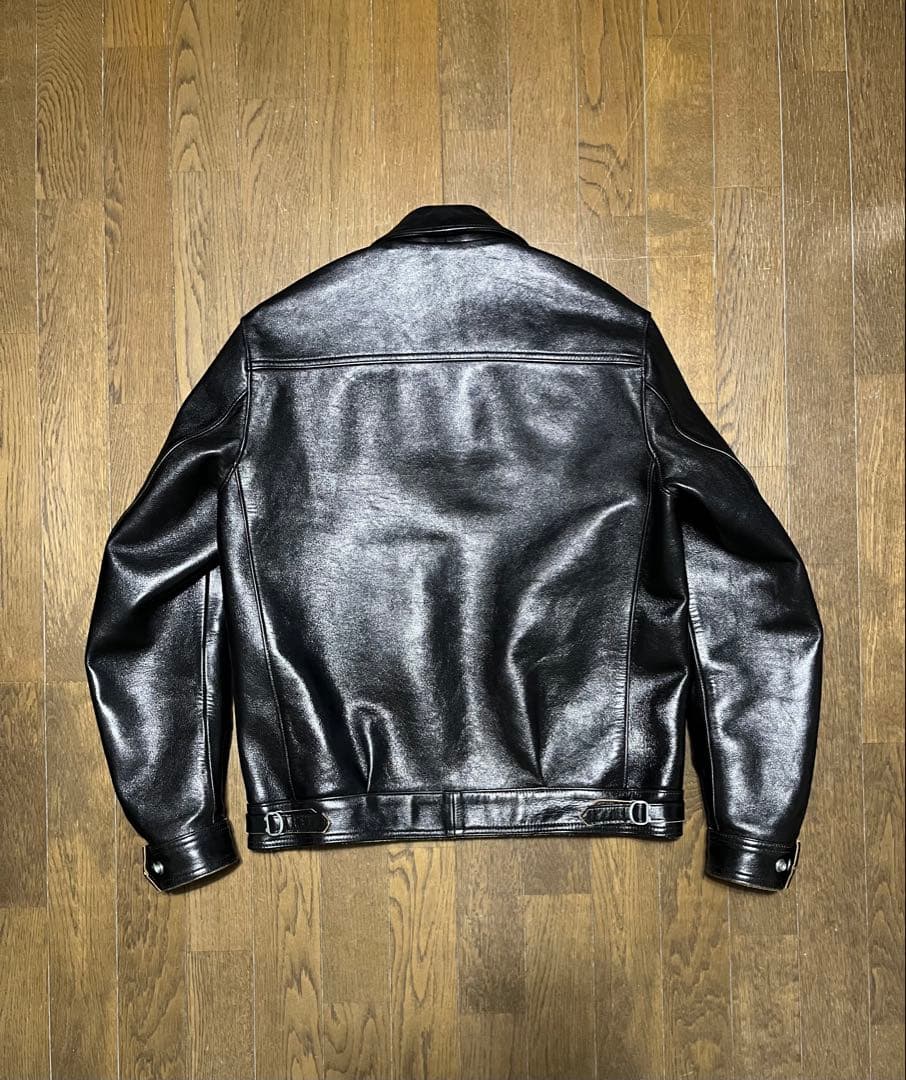 アディクトクローズ ライダース ジャケット AD-00 HORSE 茶芯 40