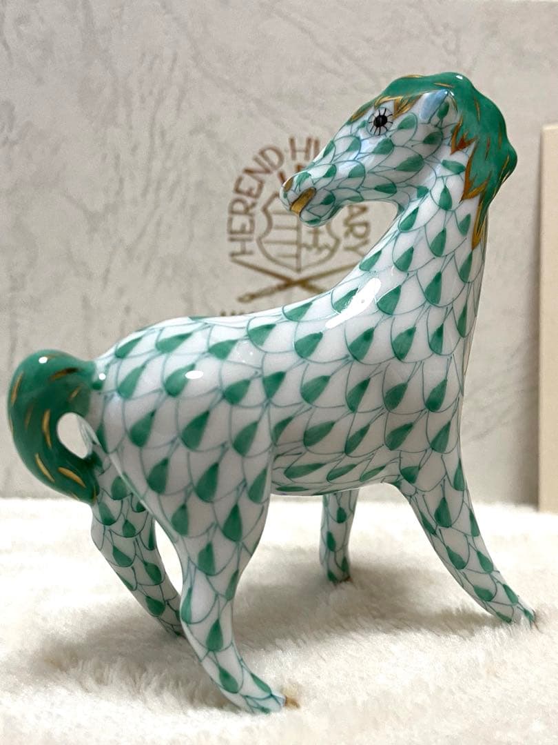 HEREND ヘレンド 2002年干支の置物 イヤーフィギュリン 午 馬 うま