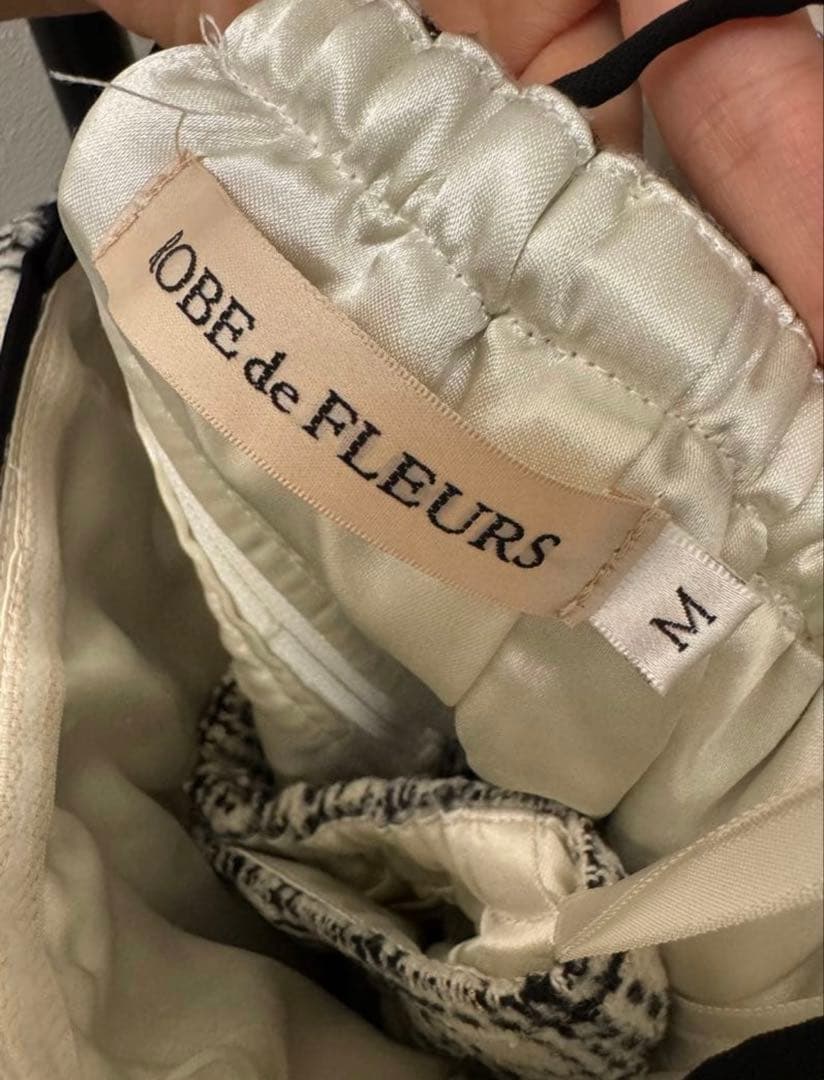 ROBE de FLEURS チェック柄スリップドレス Mサイズ