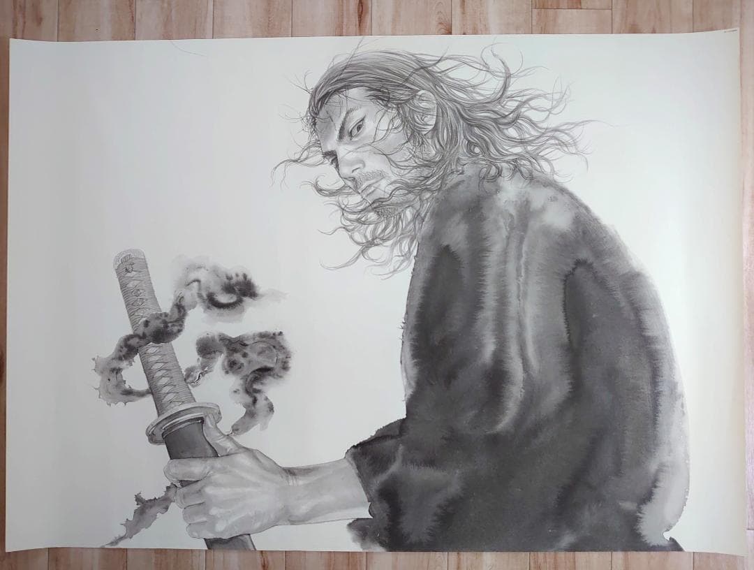 バガボンド Vagabond 最後のマンガ展 B1 ポスター 美品 井上雄彦 バガボンド B1ポスター 井上雄彦 最後のマンガ展ポスター