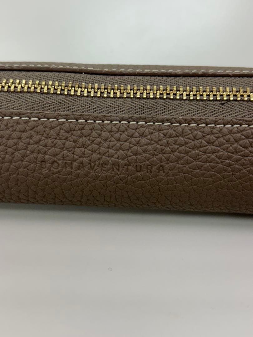 ボナベンチュラ レザー 筆箱 ブラウン