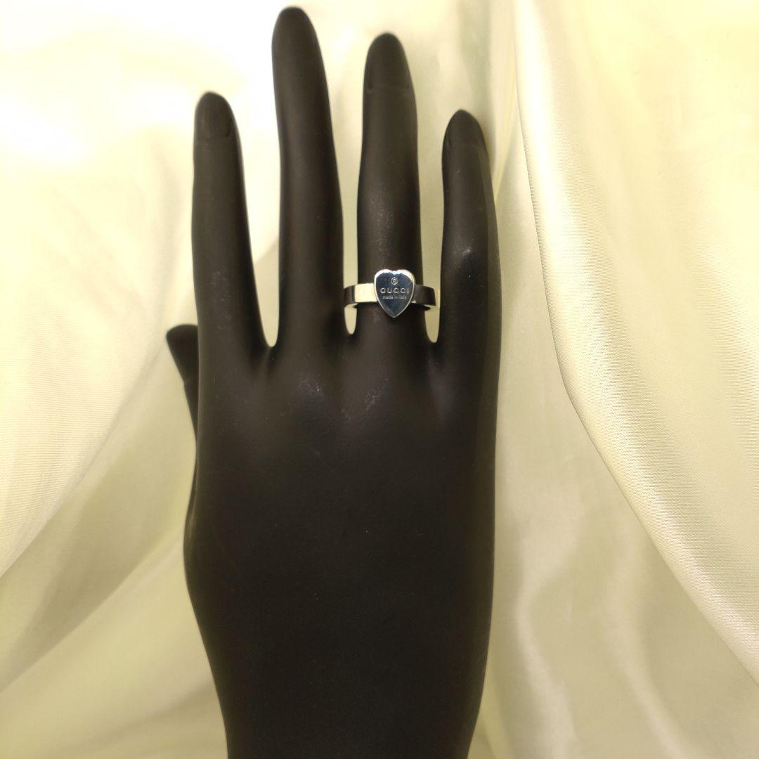 GUCCI　グッチトレードマークハート付きリング　ハートネックレスAg925