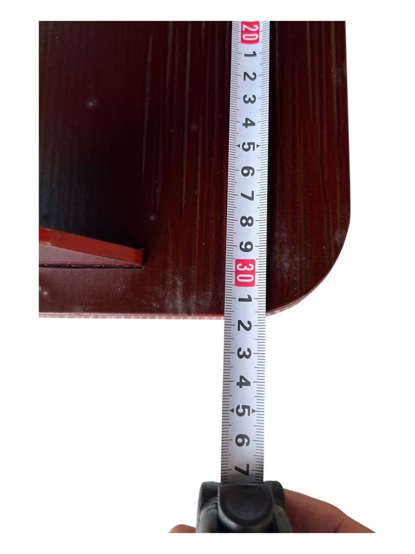 四方棚 茶道具 桐箱付 塗師作 蒔絵風 飾り棚 39cm