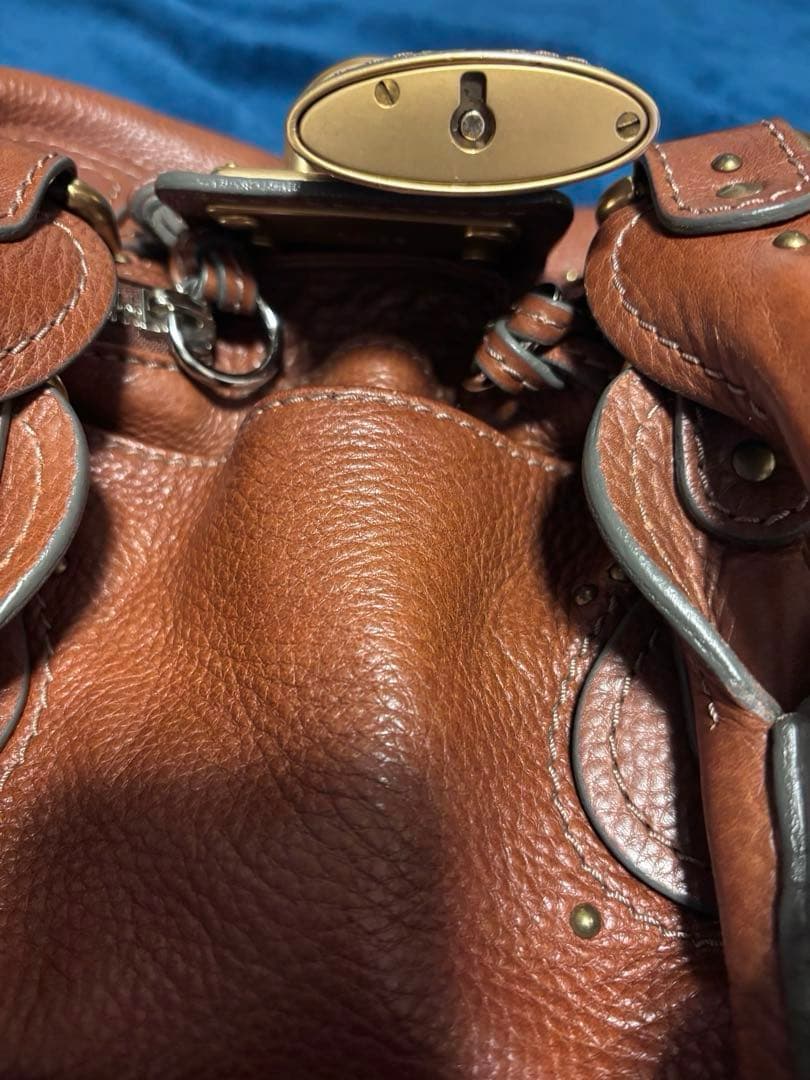 Chloé パディントン　 ブラウンレザー ハンドバッグ