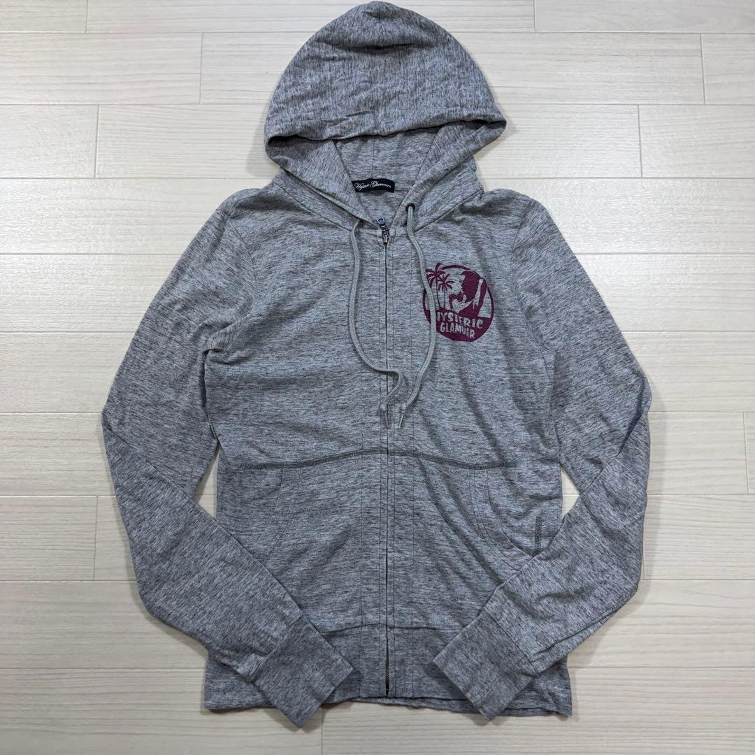 希少 ヒステリックグラマー フード付き ジップアップパーカー ヒスガール