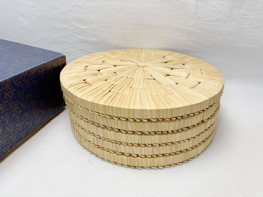 Amazon.co.jp: 604789 茶道具 露地道具 円座 5客揃 藁竹 紙箱 検) 露地