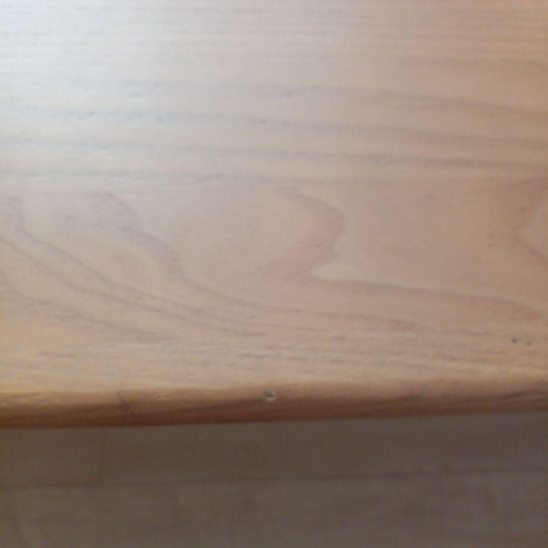 タモ材 ダイニングテーブル 引き出し付き