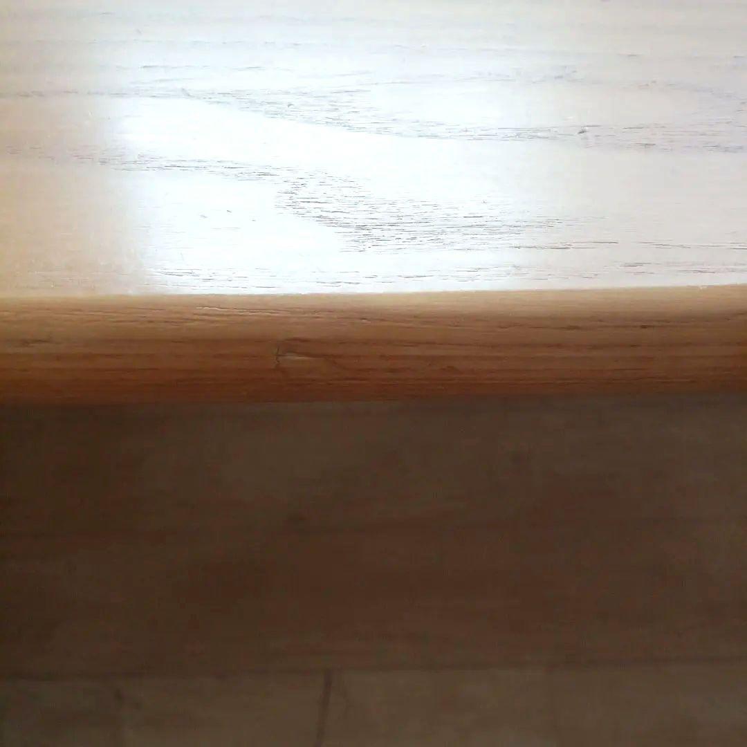 タモ材 ダイニングテーブル 引き出し付き