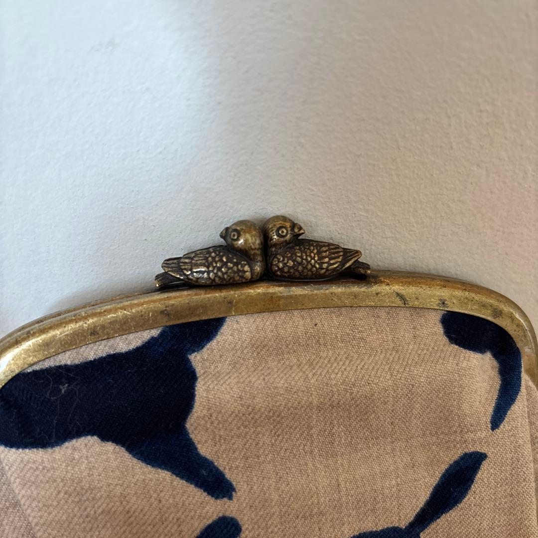 【再値下げ！売り切りたい！】ミナペルホネン　がま口ポーチ　Runrunrun