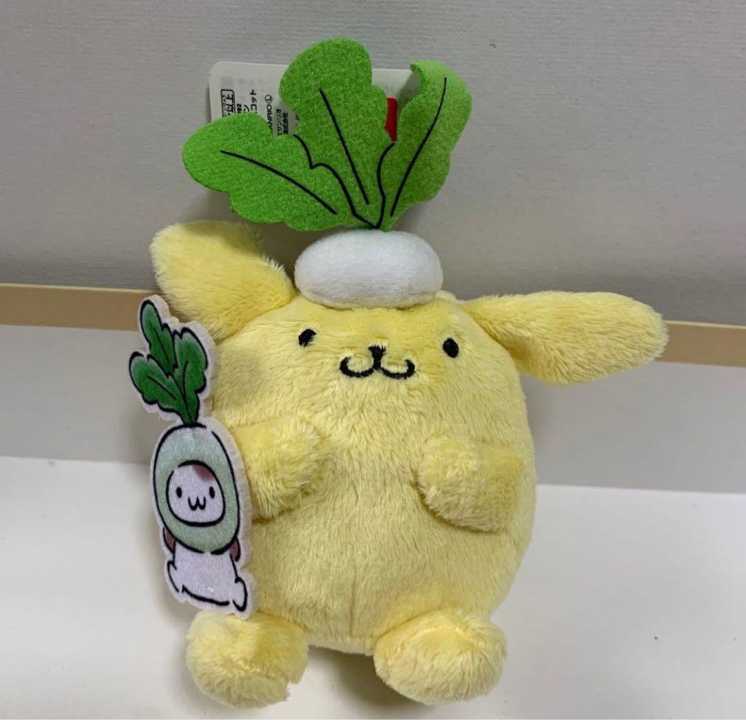 激レア タグ付き ポムポムプリン 新鮮お野菜マスコット 3種類 コンプリート