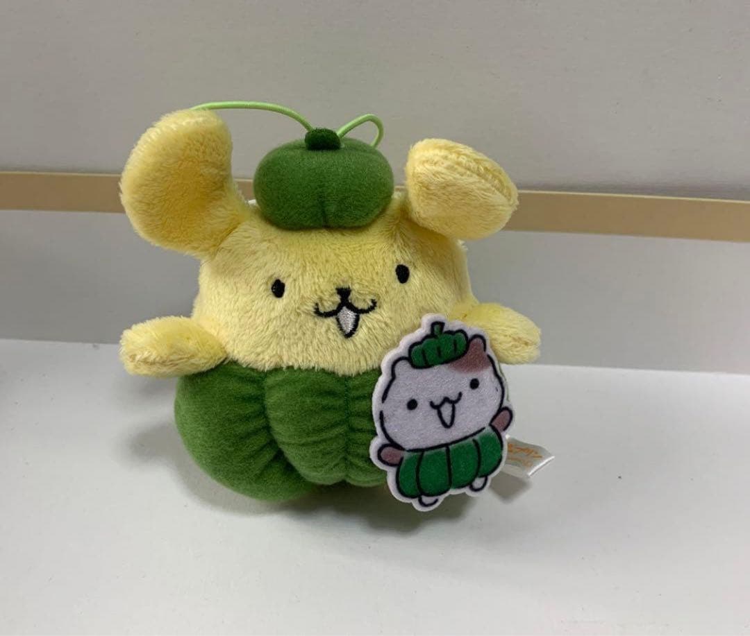 激レア タグ付き ポムポムプリン 新鮮お野菜マスコット 3種類 コンプリート