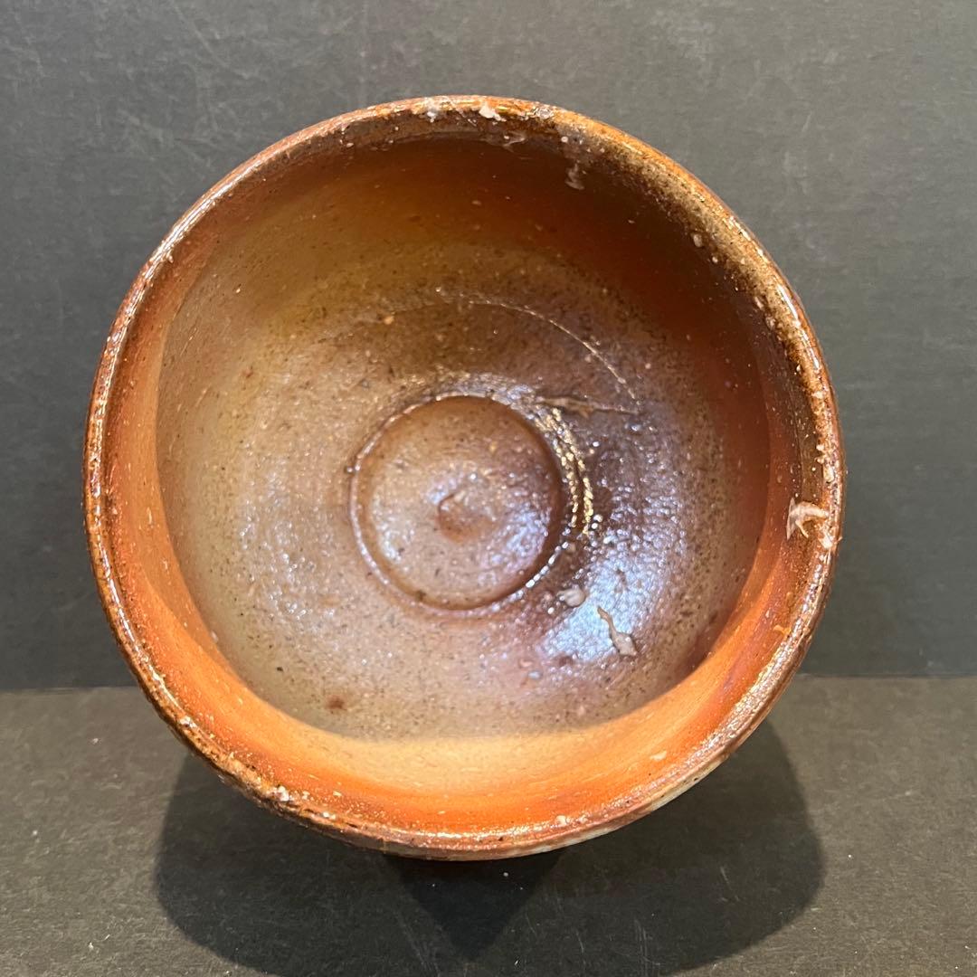 新品　人間国宝　伊勢崎淳　茶碗／陶歴共布共箱あり　緋襷　個展購入品