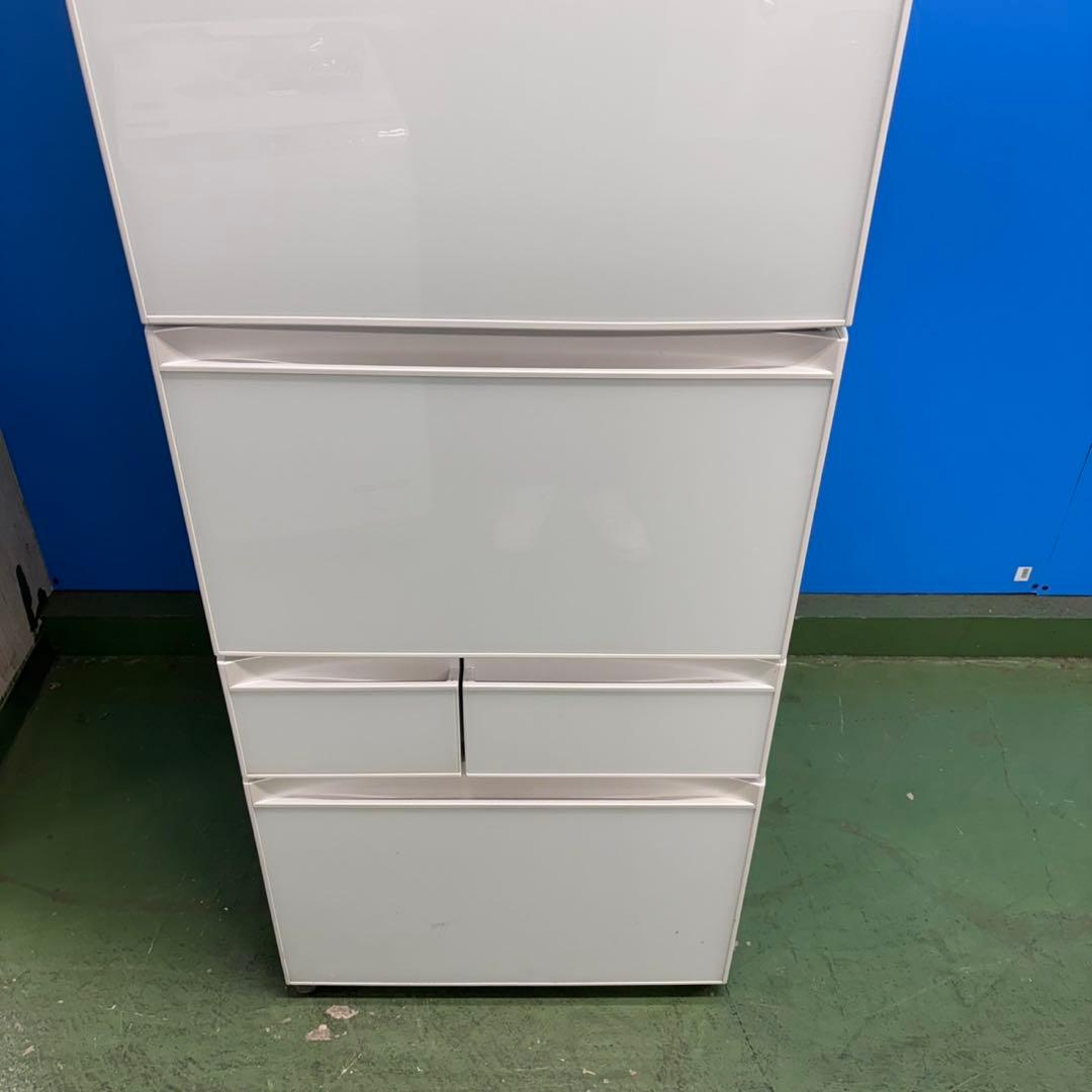 670 関東 鏡面デザイン 5ドア 右開き 大型冷蔵庫 400L強 自動製氷機