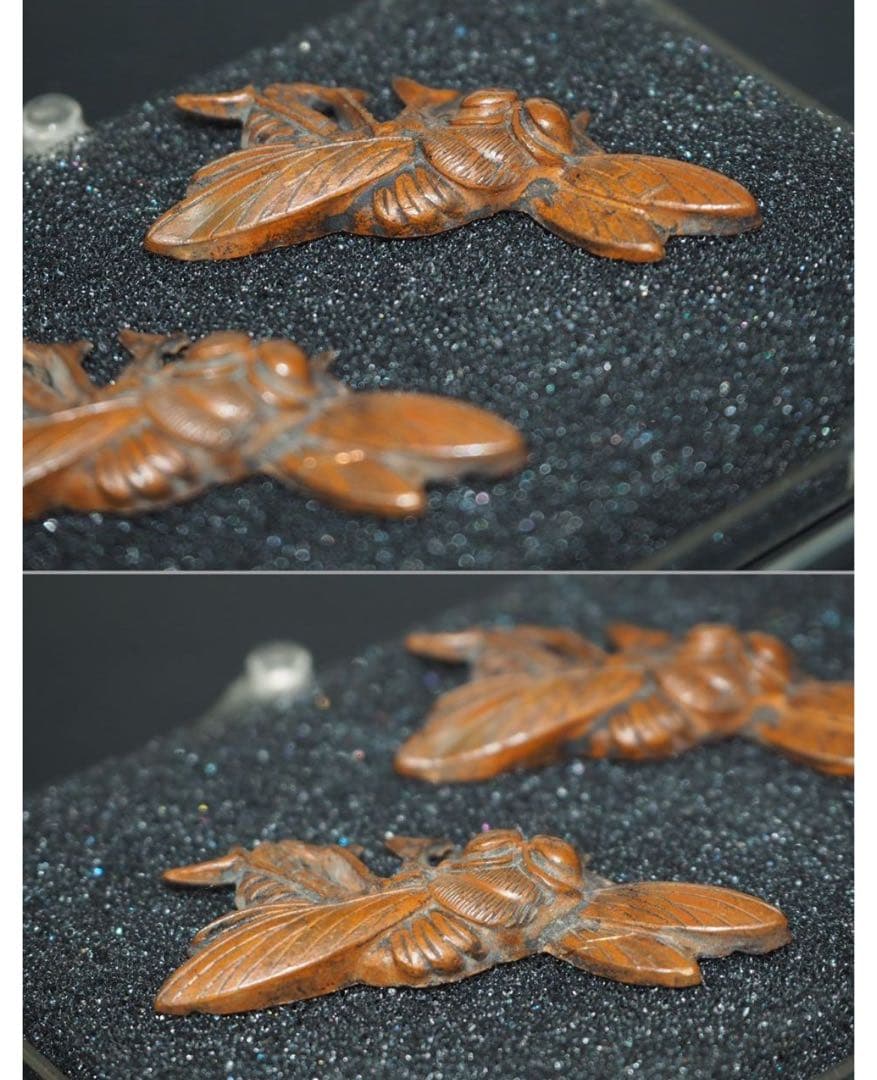 送料無料　細密　オオスズメバチ　目貫　刀装具　刀剣美術