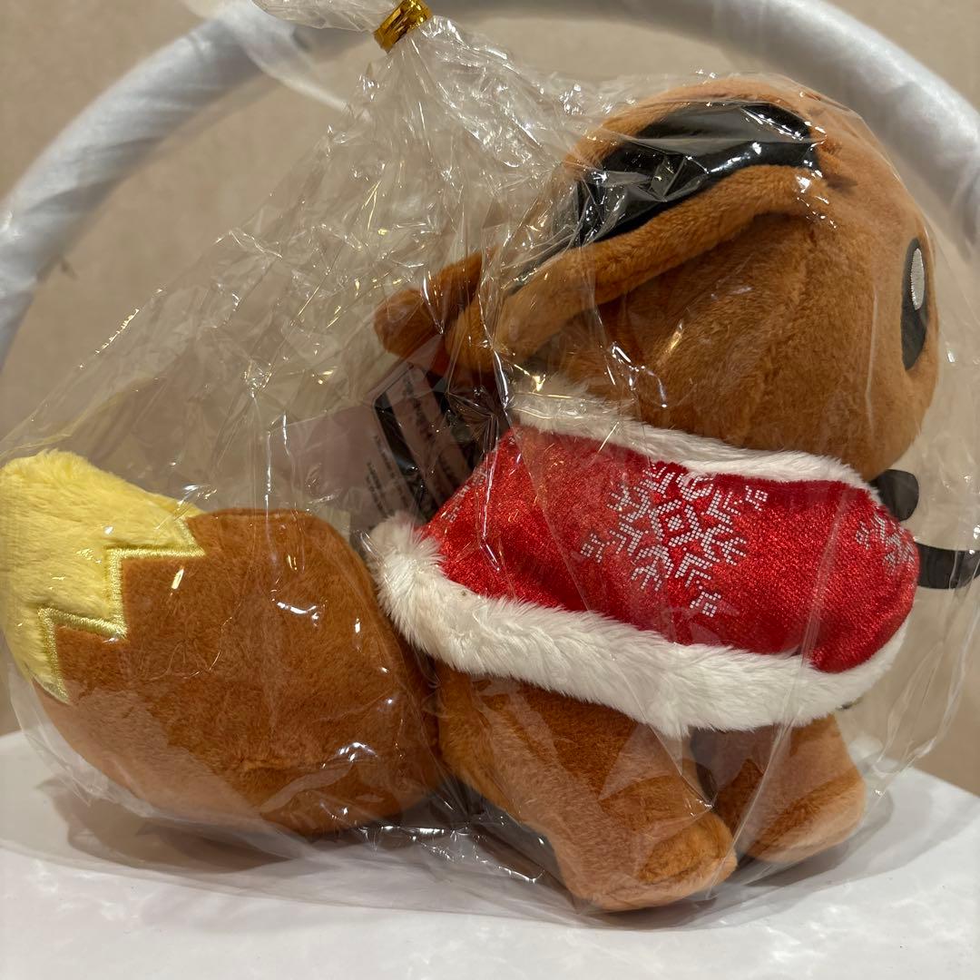 ポケモンセンター限定　2015ピカチュウ&イーブイ クリスマスぬいぐるみ