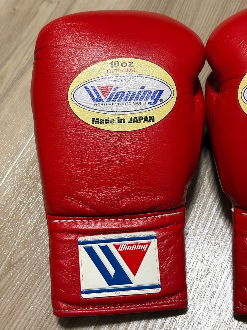 Winning ウイニング ボクシンググローブ レッド 14オンス紐 Winning