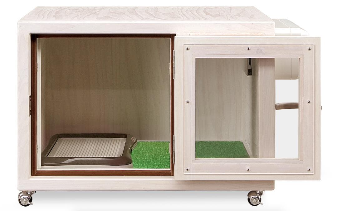 新品未使用｜防音ケージ｜小型犬向け｜キャスター付き｜ヒノキ材