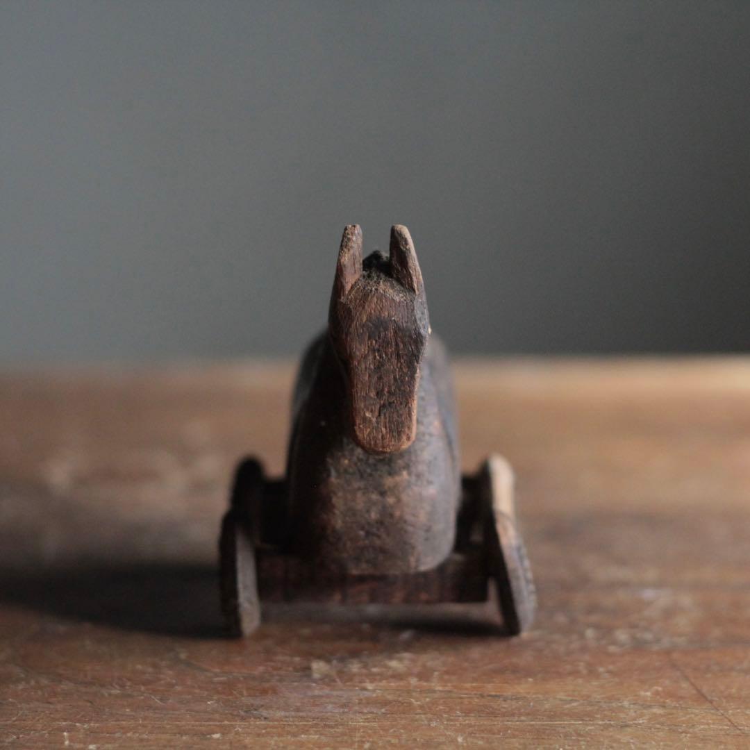 古い 木の 馬 古道具 アンティーク オブジェ ブロカント