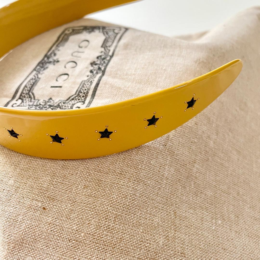 グッチ アディダス コラボ ヘッドバンド カチューシャ ヘアバンド 星 黄