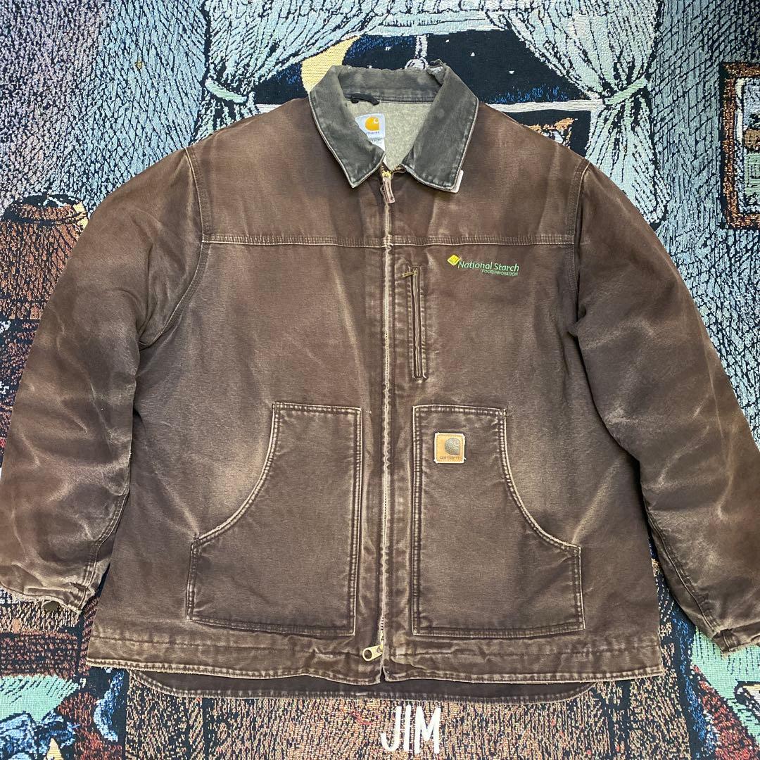 フェード 90s 00s Carhartt ダックジャケット ワーク デトロイト