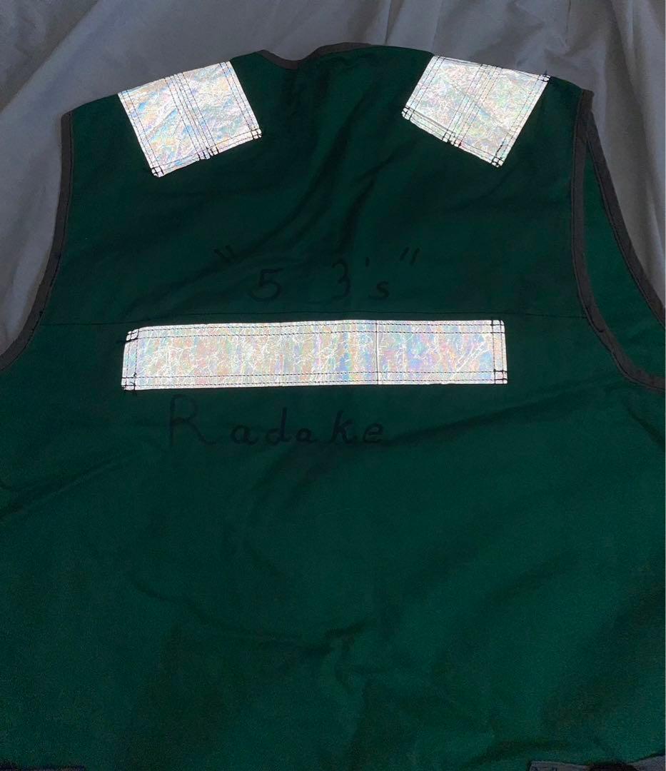 米海軍ライフブリザーバーベストグリーン色1,996年官給品Lサイズ希少品