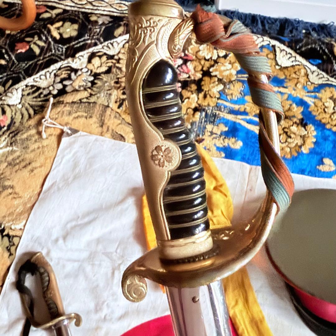 2214様感謝‼️旧日本軍名入模造刀身刀緒付指揮刀軍刀