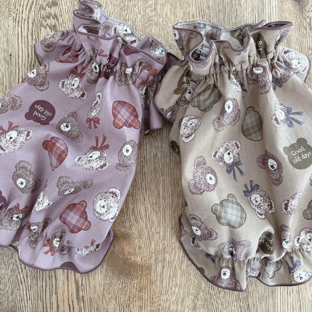 ハンドメイド 秋物SALE くまさん立ち襟バルーンチュニック