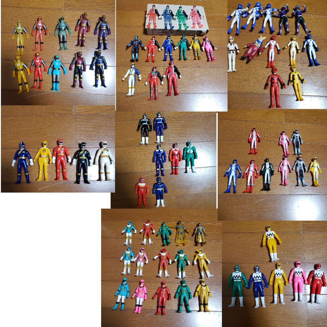 スーパー戦隊 10cmミニソフビフィギュア 76体セット