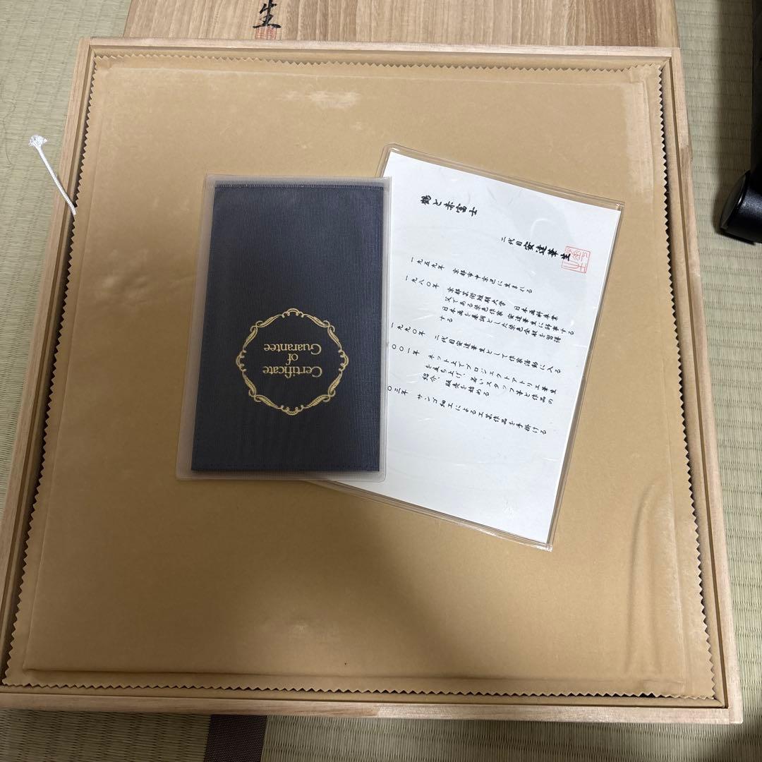 額　鶴と赤富士　開運吉祥　縁起物34cm＊37、5cm枠　サンイン入り