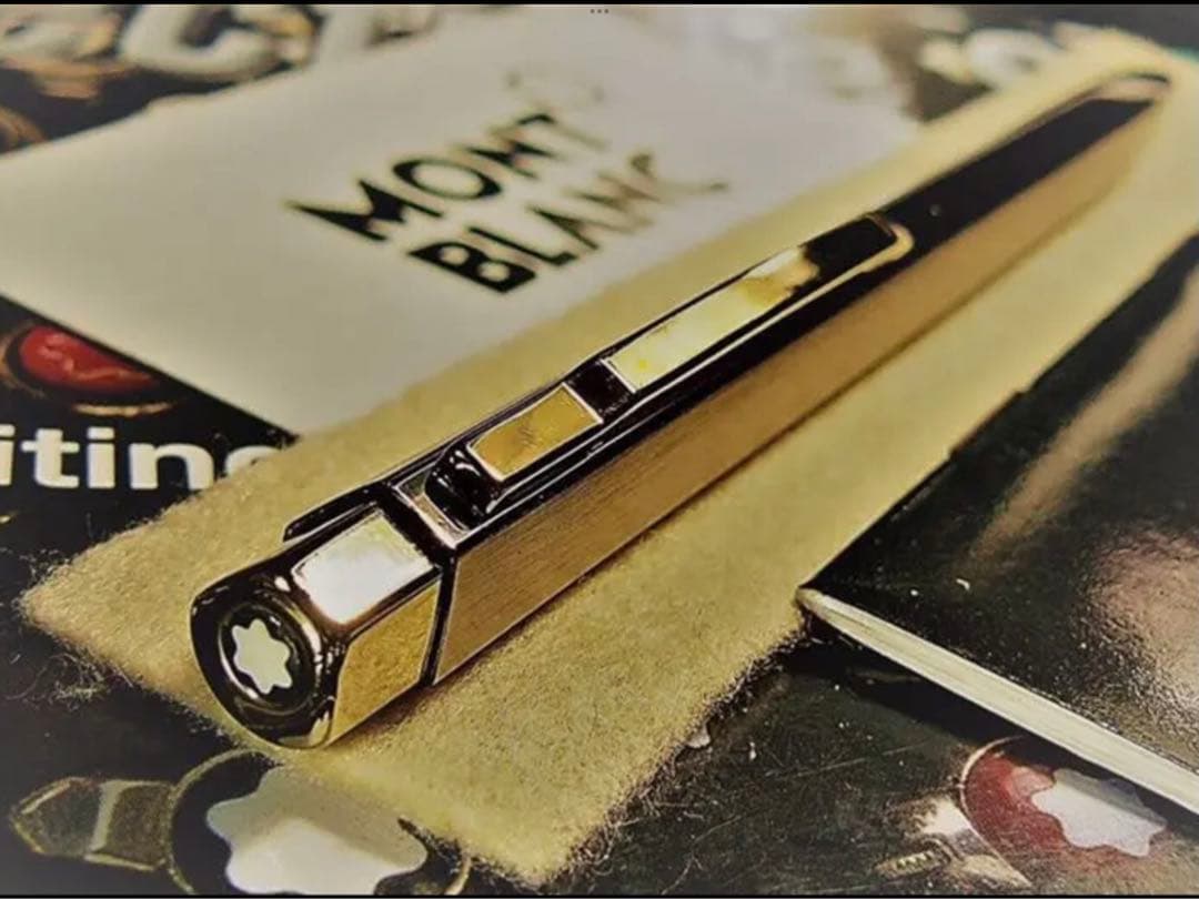 モンブラン ☆1本は欲しい総金張りチタンボディ☆稀少な価値ある逸品