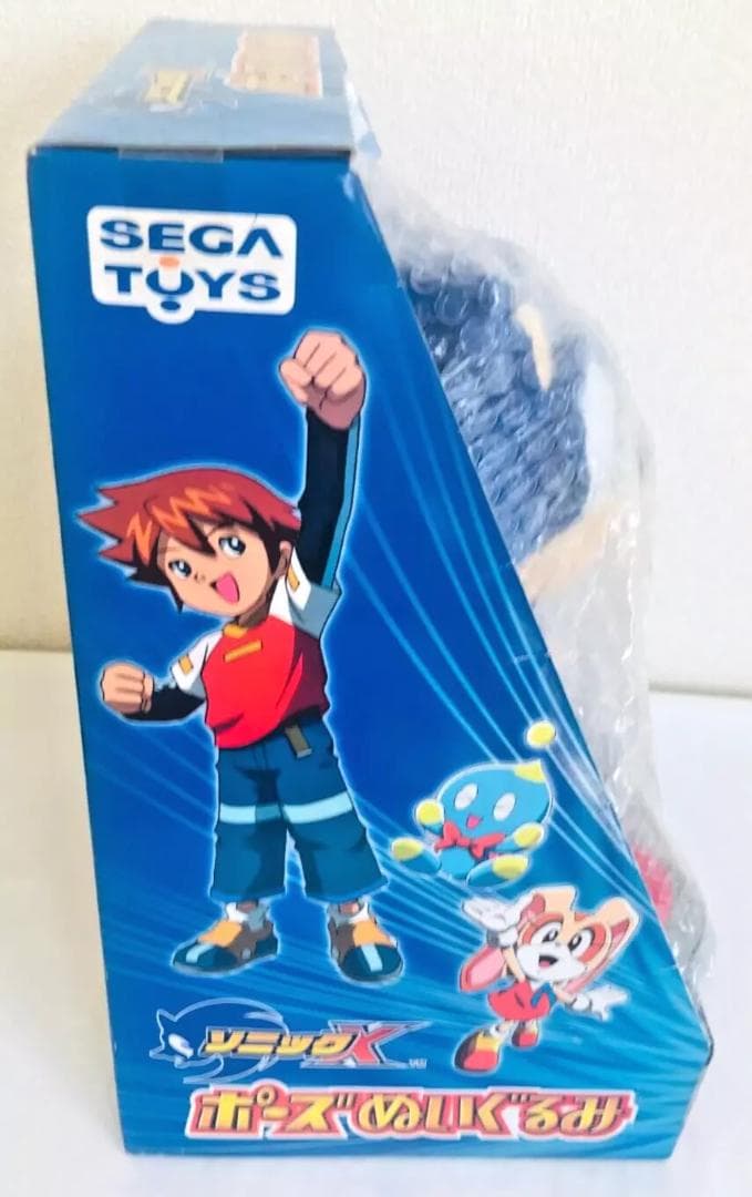 ソニック X アニメ 2003年 当時 ポーズぬいぐるみ 箱付き レア SEGA