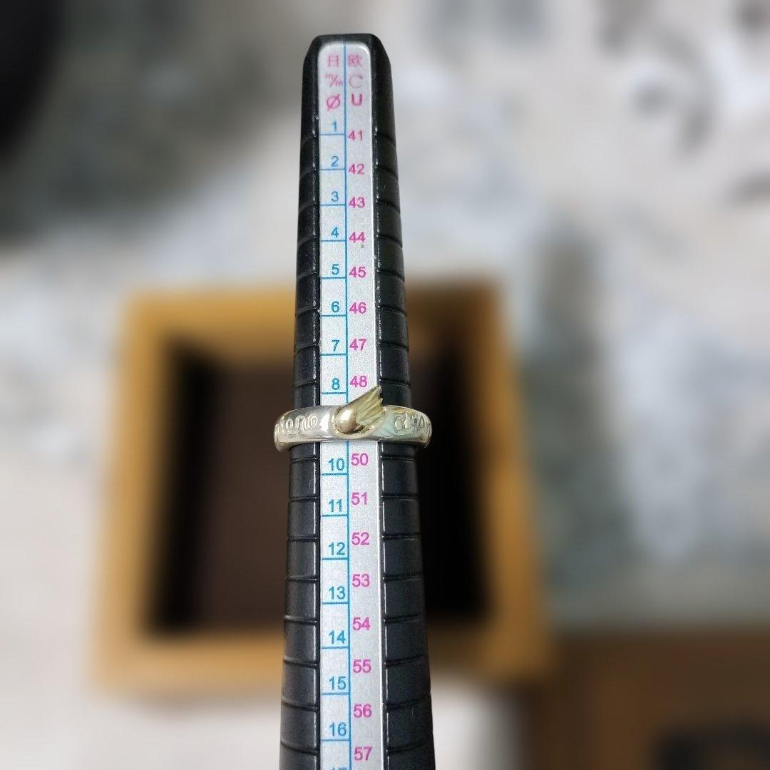 k18 SILVER UZU コンビリング #9