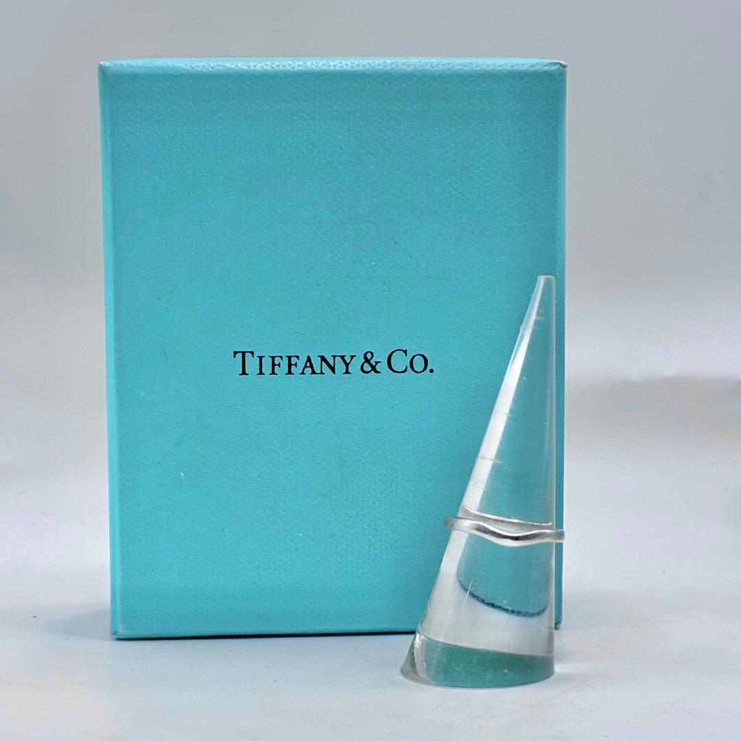 【美品】ティファニー　10.5号　カーブド　バンド　リング　指輪　シルバー