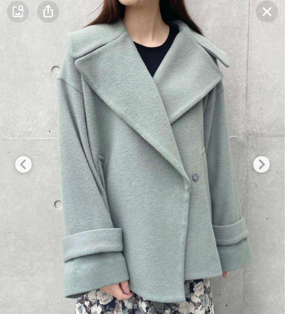 COCODEAL ショート ワイドカラーコートの通販はau PAY マーケット