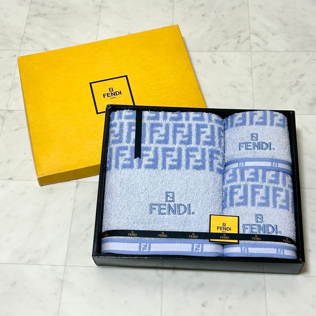 新品未使用】FENDI フェンディ タオルセット バスタオル ズッカ 3枚