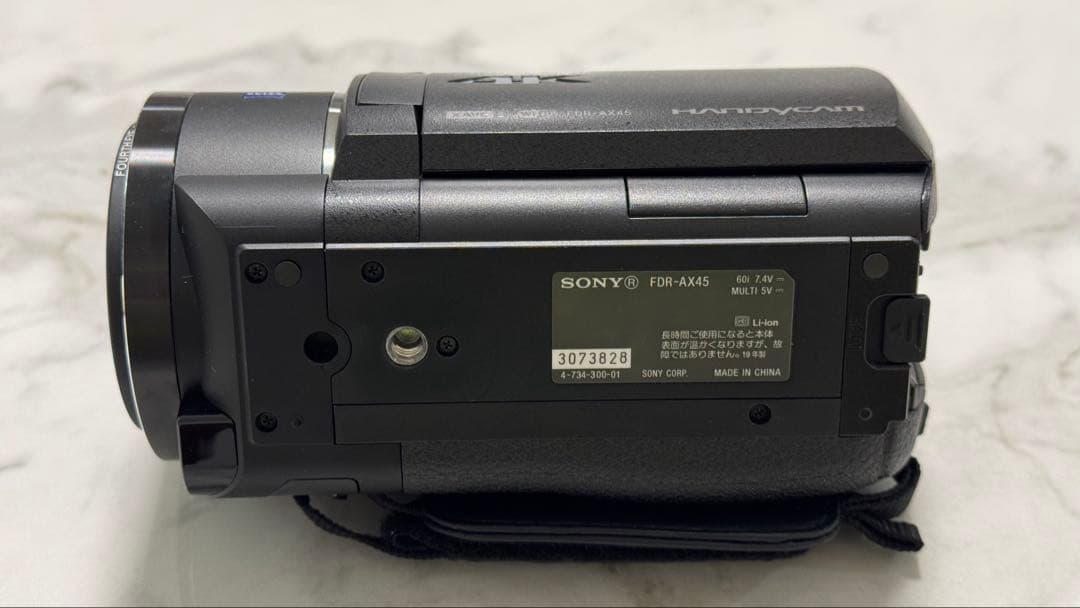 o*1様 SONY 4K FDR-AX45 ビデオカメラ バッテリー3個付き