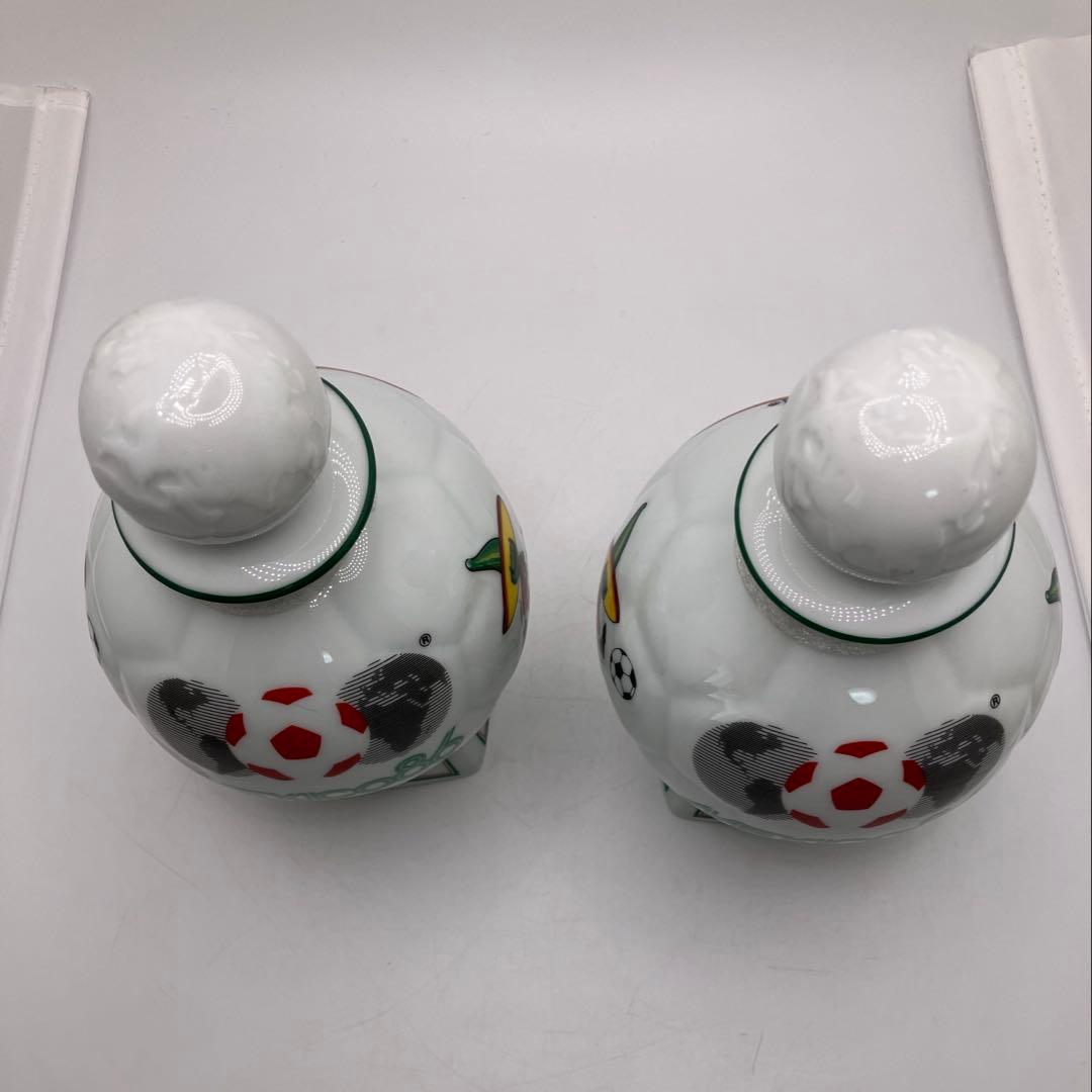 未開栓】CAMUS メキシコ86 サッカー陶器ボトル 2本セット