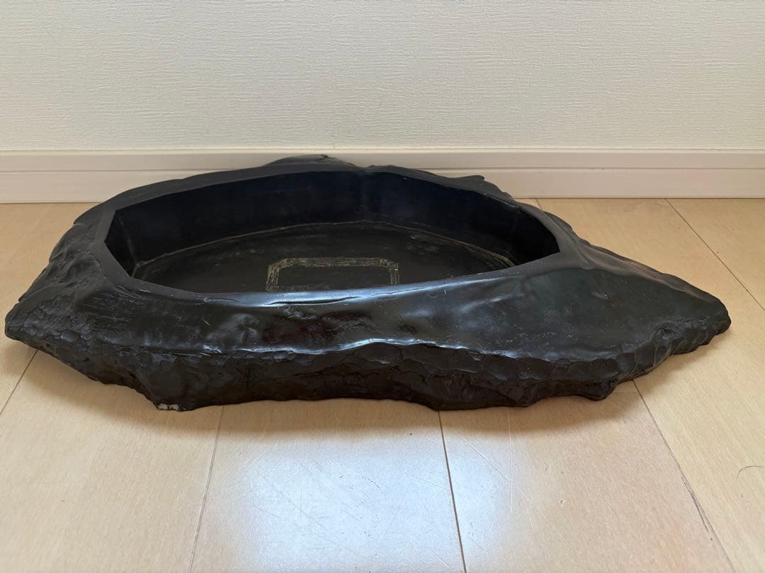 価格相談可】高級 那智黒水盤 花器 生花 アンティーク 迎春