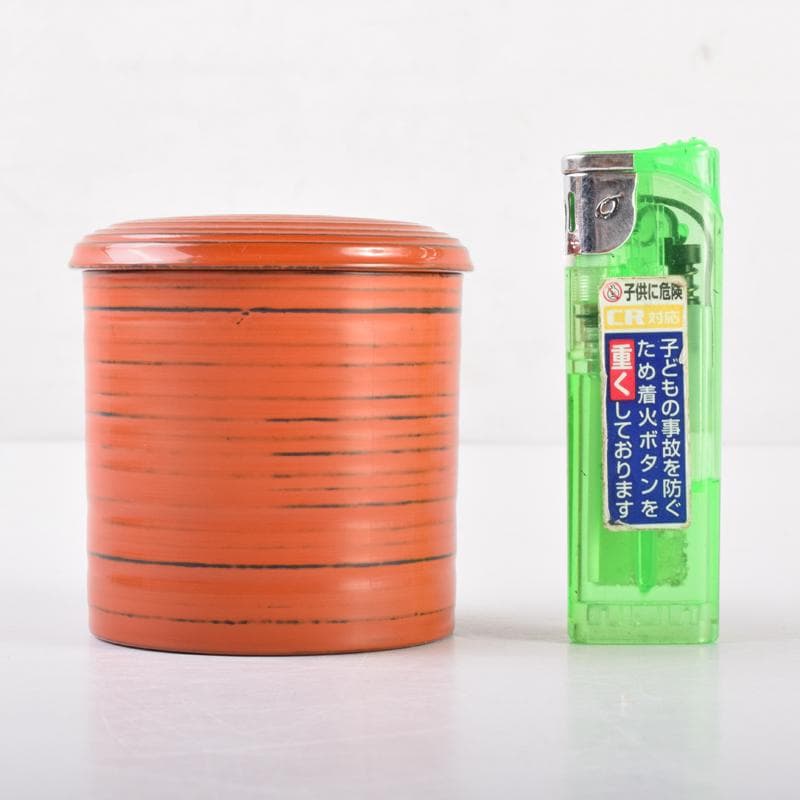 茶道具　久世宗春作　根来塗　金輪寺　棗　共箱　V　7007