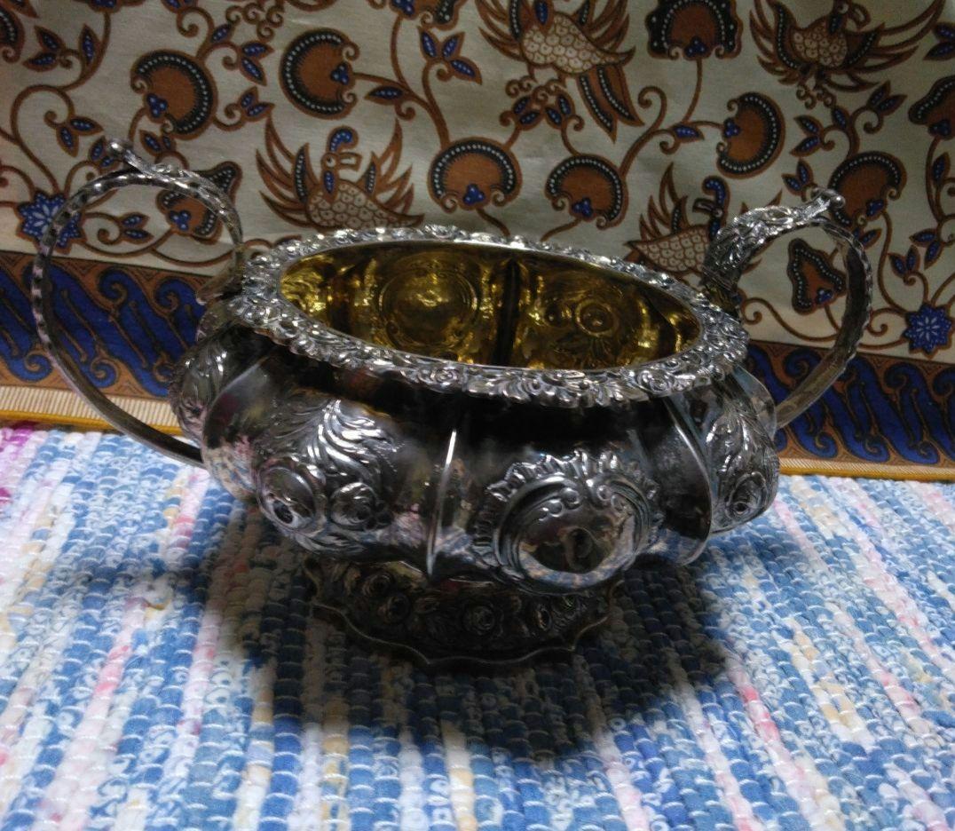 アンティーク スターリングシルバー ジョージア スリーピース ティー