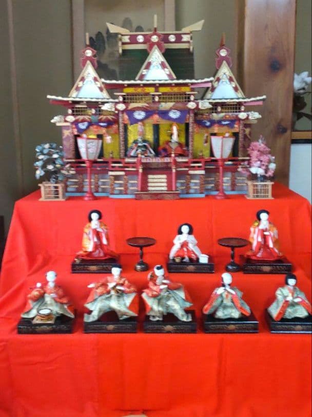 雛人形御殿飾り 昭和30年代